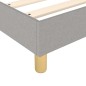 vidaXL Cama box spring con colchón tela gris claro 160x200 cm vidaXL Cama box spring con colchón tela gris claro 160x200 cm