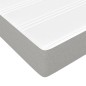 vidaXL Cama box spring con colchón tela gris claro 160x200 cm vidaXL Cama box spring con colchón tela gris claro 160x200 cm