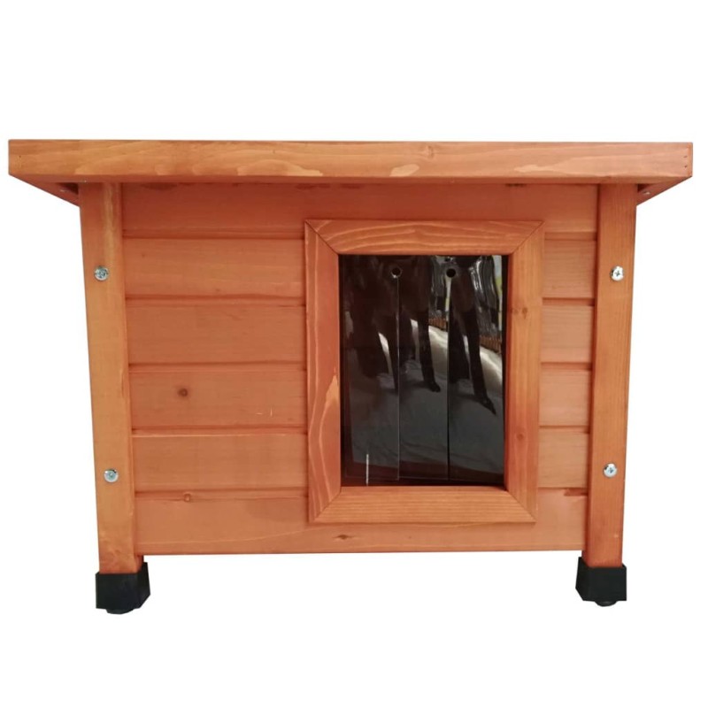 @Pet Casa de exterior para gatos madera marrón 57x45x43 cm @Pet Casa de exterior para gatos madera marrón 57x45x43 cm