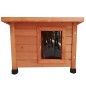 @Pet Casa de exterior para gatos madera marrón 57x45x43 cm @Pet Casa de exterior para gatos madera marrón 57x45x43 cm