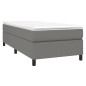 vidaXL Cama box spring con colchón tela gris oscuro 100x200 cm vidaXL Cama box spring con colchón tela gris oscuro 100x200 cm