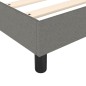 vidaXL Cama box spring con colchón tela gris oscuro 100x200 cm vidaXL Cama box spring con colchón tela gris oscuro 100x200 cm