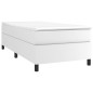 vidaXL Cama box spring con colchón cuero sintético blanco 90x190 cm vidaXL Cama box spring con colchón cuero sintético blanco 90x190 cm
