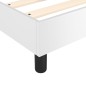 vidaXL Cama box spring con colchón cuero sintético blanco 90x190 cm vidaXL Cama box spring con colchón cuero sintético blanco 90x190 cm