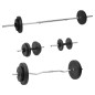 vidaXL Juego de barras y mancuernas con discos 60 kg vidaXL Juego de barras y mancuernas con discos 60 kg