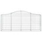 vidaXL Cestas de gaviones 3 uds forma de arco hierro 200x30x80/100 cm vidaXL Cestas de gaviones 3 uds forma de arco hierro 200x30x80/100 cm