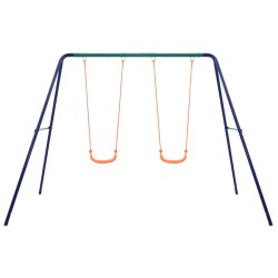 vidaXL Juego de columpios con 2 asientos