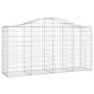 vidaXL Cestas de gaviones 9 uds forma de arco hierro 200x50x100/120 cm vidaXL Cestas de gaviones 9 uds forma de arco hierro 200x50x100/120 cm