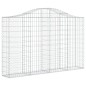 vidaXL Cestas gaviones 10 uds forma de arco hierro 200x30x120/140 cm vidaXL Cestas gaviones 10 uds forma de arco hierro 200x30x120/140 cm