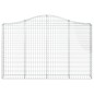 vidaXL Cestas gaviones 10 uds forma de arco hierro 200x30x120/140 cm vidaXL Cestas gaviones 10 uds forma de arco hierro 200x30x120/140 cm