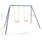 vidaXL Juego de columpios con 2 asientos vidaXL Juego de columpios con 2 asientos
