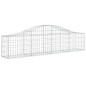 vidaXL Cestas de gaviones 12 uds forma de arco hierro 200x30x40/60 cm vidaXL Cestas de gaviones 12 uds forma de arco hierro 200x30x40/60 cm