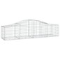 vidaXL Cestas de gaviones 13 uds forma de arco hierro 200x50x40/60 cm vidaXL Cestas de gaviones 13 uds forma de arco hierro 200x50x40/60 cm