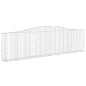 vidaXL Cestas de gaviones 7 uds forma de arco hierro 400x30x100/120 cm vidaXL Cestas de gaviones 7 uds forma de arco hierro 400x30x100/120 cm