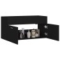 vidaXL Armario para lavabo madera contrachapada negro 90x38,5x46 cm vidaXL Armario para lavabo madera contrachapada negro 90x38,5x46 cm