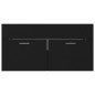 vidaXL Armario para lavabo madera contrachapada negro 90x38,5x46 cm vidaXL Armario para lavabo madera contrachapada negro 90x38,5x46 cm