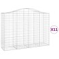 vidaXL Cestas gaviones 11 uds forma de arco hierro 200x50x140/160 cm vidaXL Cestas gaviones 11 uds forma de arco hierro 200x50x140/160 cm