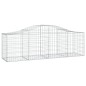vidaXL Cestas de gaviones 15 uds forma de arco hierro 200x50x60/80 cm vidaXL Cestas de gaviones 15 uds forma de arco hierro 200x50x60/80 cm