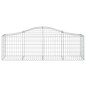 vidaXL Cestas de gaviones 15 uds forma de arco hierro 200x50x60/80 cm vidaXL Cestas de gaviones 15 uds forma de arco hierro 200x50x60/80 cm
