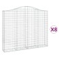 vidaXL Cestas gaviones 8 uds forma de arco hierro 200x30x160/180 cm vidaXL Cestas gaviones 8 uds forma de arco hierro 200x30x160/180 cm