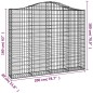 vidaXL Cestas gaviones 8 uds forma de arco hierro 200x30x160/180 cm vidaXL Cestas gaviones 8 uds forma de arco hierro 200x30x160/180 cm