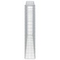 vidaXL Cestas de gaviones 8 uds forma de arco hierro 400x30x160/180 cm