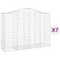 vidaXL Cestas gaviones 7 uds forma de arco hierro 200x50x140/160 cm vidaXL Cestas gaviones 7 uds forma de arco hierro 200x50x140/160 cm