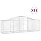 vidaXL Cestas de gaviones 11 uds forma de arco hierro 200x50x60/80 cm vidaXL Cestas de gaviones 11 uds forma de arco hierro 200x50x60/80 cm