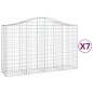 vidaXL Cestas de gaviones 7 uds forma de arco hierro 200x50x120/140 cm vidaXL Cestas de gaviones 7 uds forma de arco hierro 200x50x120/140 cm