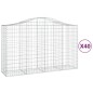 vidaXL Cestas gaviones 40 uds forma de arco hierro 200x50x120/140 cm vidaXL Cestas gaviones 40 uds forma de arco hierro 200x50x120/140 cm