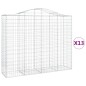 vidaXL Cestas gaviones 13 uds forma de arco hierro 200x50x160/180 cm vidaXL Cestas gaviones 13 uds forma de arco hierro 200x50x160/180 cm