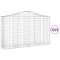 vidaXL Cestas gaviones 13 uds forma de arco hierro 200x50x120/140 cm vidaXL Cestas gaviones 13 uds forma de arco hierro 200x50x120/140 cm