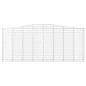 vidaXL Cestas de gaviones 10 uds forma de arco hierro 400x30x160/180cm vidaXL Cestas de gaviones 10 uds forma de arco hierro 400x30x160/180cm