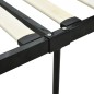 vidaXL Estructura de cama con dosel metal negro 140x200 cm vidaXL Estructura de cama con dosel metal negro 140x200 cm