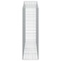 vidaXL Cestas de gaviones 8 uds forma de arco hierro 200x50x160/180 cm