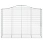 vidaXL Cestas gaviones 5 uds forma de arco hierro 200x50x140/160 cm vidaXL Cestas gaviones 5 uds forma de arco hierro 200x50x140/160 cm