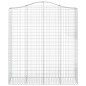 vidaXL Cestas de gaviones 4 uds forma de arco hierro 200x50x220/240 cm vidaXL Cestas de gaviones 4 uds forma de arco hierro 200x50x220/240 cm