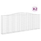 vidaXL Cestas de gaviones 2 uds forma de arco hierro 400x30x140/160 cm vidaXL Cestas de gaviones 2 uds forma de arco hierro 400x30x140/160 cm