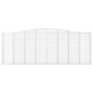 vidaXL Cestas de gaviones 2 uds forma de arco hierro 400x30x140/160 cm vidaXL Cestas de gaviones 2 uds forma de arco hierro 400x30x140/160 cm