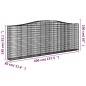 vidaXL Cestas de gaviones 2 uds forma de arco hierro 400x30x140/160 cm vidaXL Cestas de gaviones 2 uds forma de arco hierro 400x30x140/160 cm