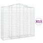 vidaXL Cestas gaviones 13 uds forma de arco hierro 200x50x180/200 cm vidaXL Cestas gaviones 13 uds forma de arco hierro 200x50x180/200 cm