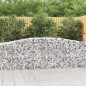 vidaXL Cestas de gaviones 2 uds forma de arco hierro 400x50x80/100 cm vidaXL Cestas de gaviones 2 uds forma de arco hierro 400x50x80/100 cm