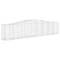 vidaXL Cestas de gaviones 2 uds forma de arco hierro 400x50x80/100 cm vidaXL Cestas de gaviones 2 uds forma de arco hierro 400x50x80/100 cm