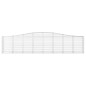 vidaXL Cestas de gaviones 2 uds forma de arco hierro 400x50x80/100 cm vidaXL Cestas de gaviones 2 uds forma de arco hierro 400x50x80/100 cm