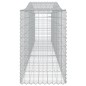 vidaXL Cestas de gaviones 2 uds forma de arco hierro 400x50x80/100 cm vidaXL Cestas de gaviones 2 uds forma de arco hierro 400x50x80/100 cm
