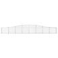 vidaXL Cestas de gaviones 9 uds forma de arco hierro 400x30x40/60 cm vidaXL Cestas de gaviones 9 uds forma de arco hierro 400x30x40/60 cm