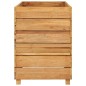 vidaXL Jardinera madera maciza de teca y acero 100x40x55 cm vidaXL Jardinera madera maciza de teca y acero 100x40x55 cm