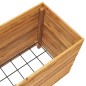 vidaXL Jardinera madera maciza de teca y acero 100x40x55 cm vidaXL Jardinera madera maciza de teca y acero 100x40x55 cm