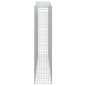 vidaXL Cestas de gaviones 7 uds forma de arco hierro 400x50x220/240 cm