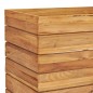 vidaXL Jardinera madera maciza de teca y acero 100x40x55 cm vidaXL Jardinera madera maciza de teca y acero 100x40x55 cm